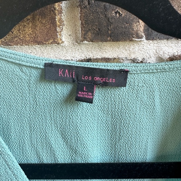 Kaii Blue Blouse Elegant and Versatile Top - Picture 2 of 7